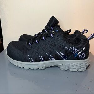 Nautilus® Safety Footwear Stratus CT Shoes for Women – Heel and Toe Guards Black